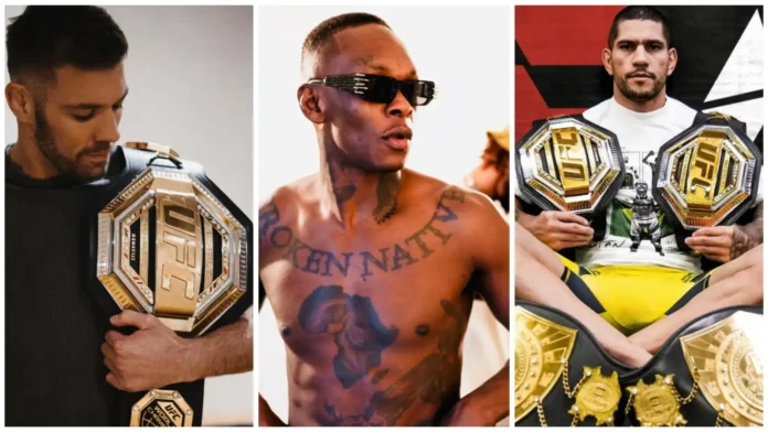 Israel Adesanya has two title fights on the platter for him