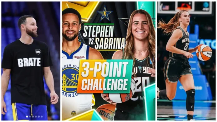 Stephen Curry vs Sabrina Lonescu 3-Point Contest Format
