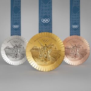 Paris Olympics Medal Front View