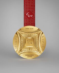 Paris Paralympics Medal Front View. Image Credits: @paralympics Instagram
