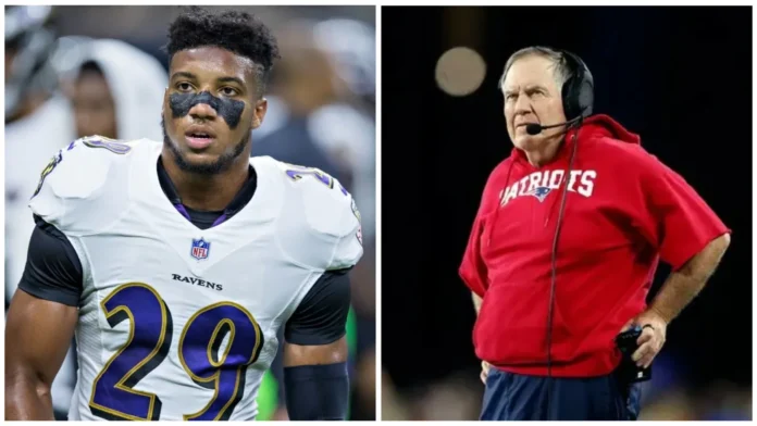 Ravens Cornerback Marlon Humphrey takes a dig at Bill Belichick for not getting hired