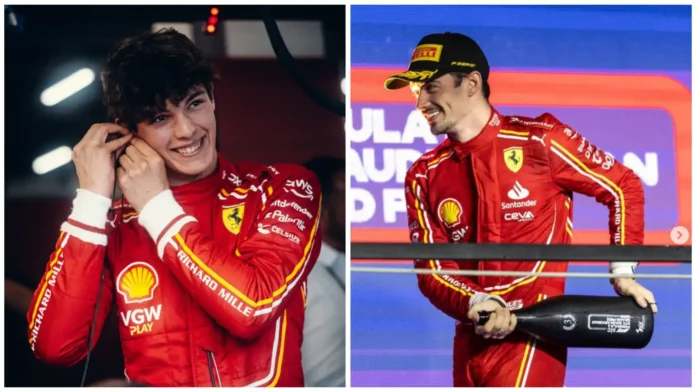 “Oliver Bearman will soon be on the F1 grid!” says Charles Leclerc