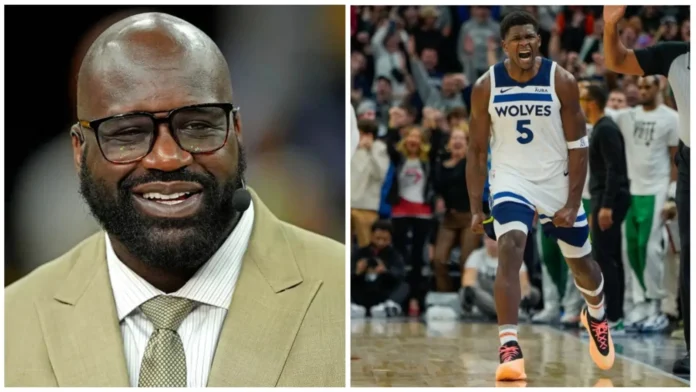 Shaq O’Neal sees greatness in Anthony Edwards! He names two legends he sees in Edwards
