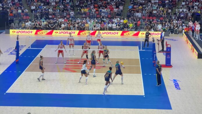 International Women's Volleyball Game at Indoor Stadium Huamark