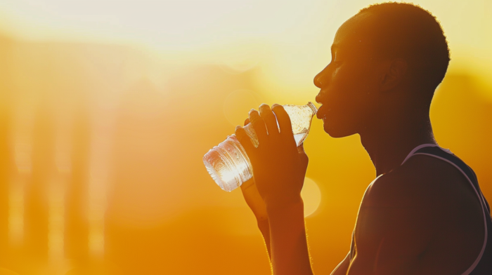 Man Drinking Water to Keep Muscles and Tendons Hydrated