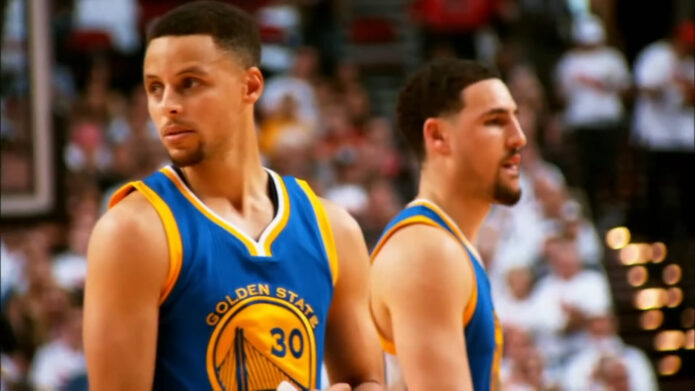 Klay Thompson and Steph Curry